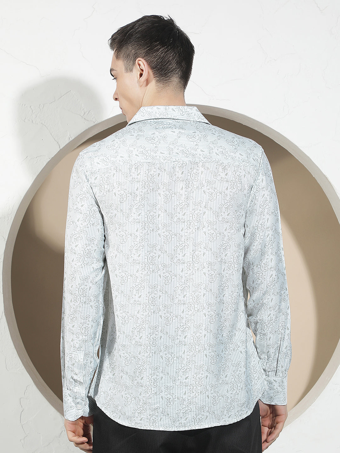 Contemporary Verdant Green Printed Shirt