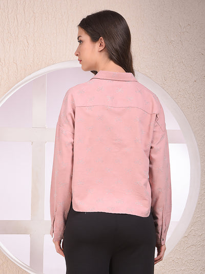 Pink Embellished Shirt
