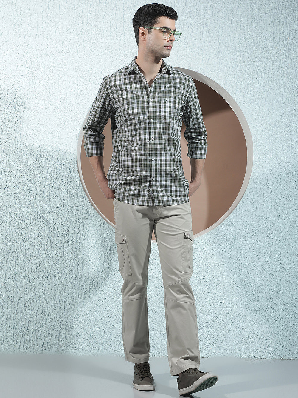 Tailored Dune Beige Cargo Trousers