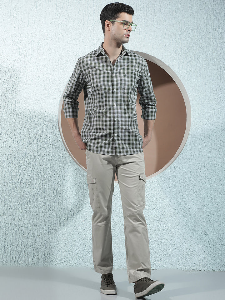 Tailored Dune Beige Cargo Trousers