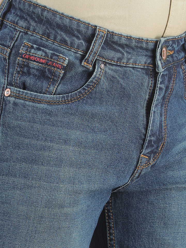 Swanky Navy Blue Straight Jeans