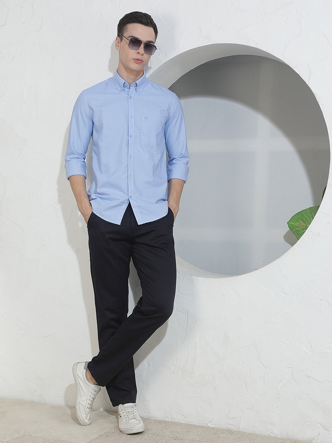 Sky Blue 100% Cotton Shirt
