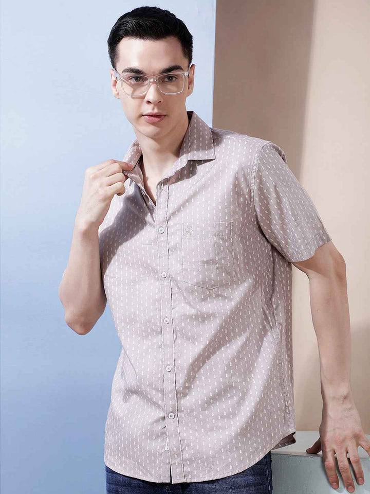 Light Purple Printed Shirt