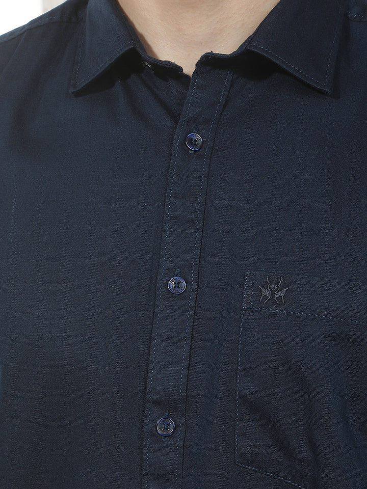 Luxe Royal Navy Navy Blue Shirt