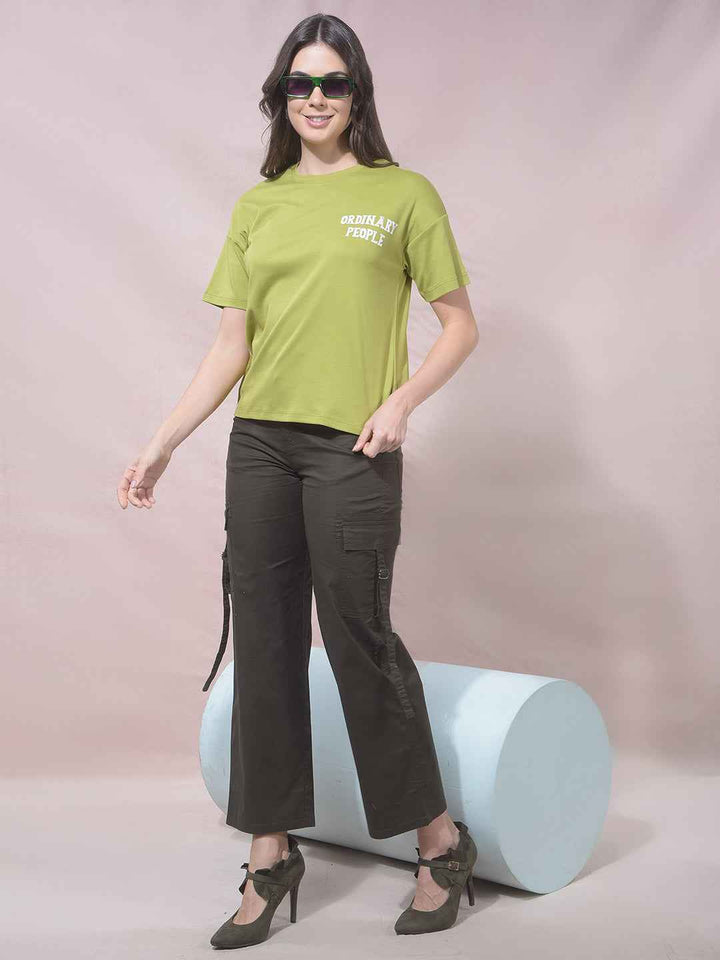Green Graphic Print T-Shirt