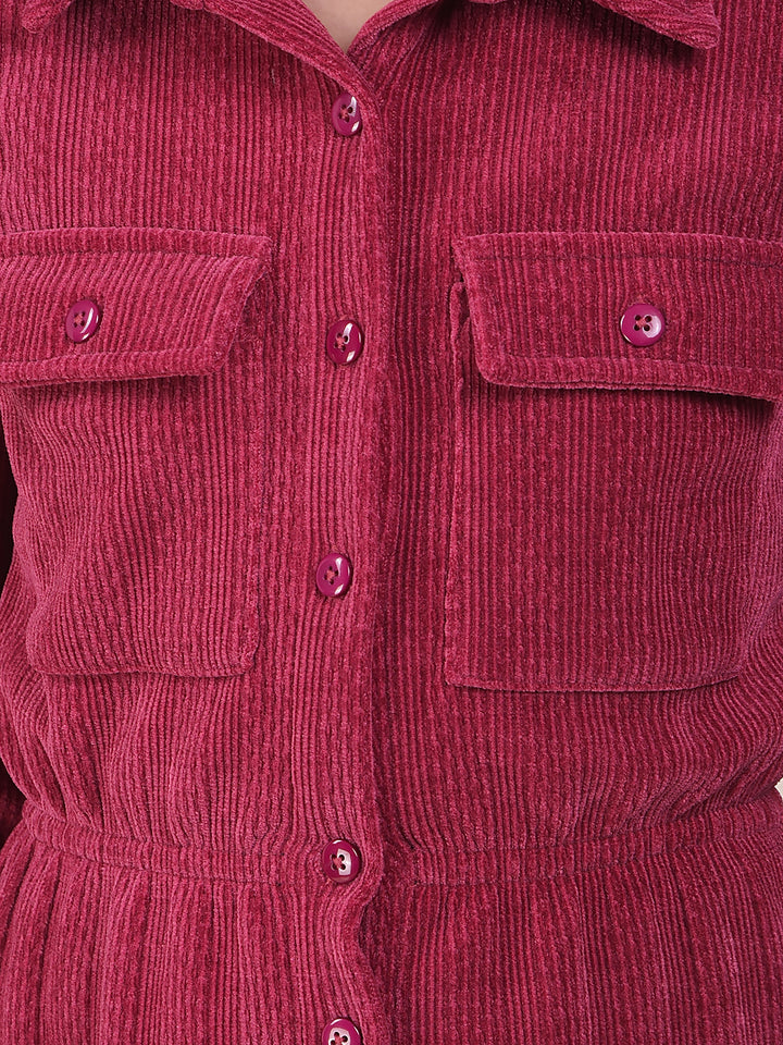 Dreamy Pink Corduroy Dress