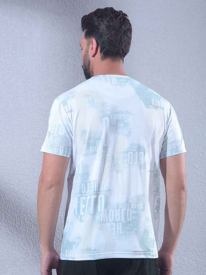 Green Typographic Print T-Shirt