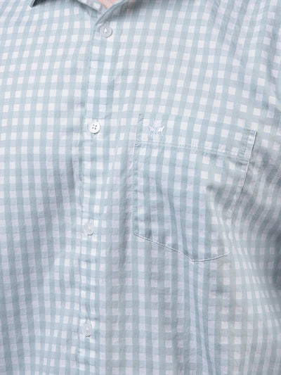 Green Checked 100% Cotton Shirt