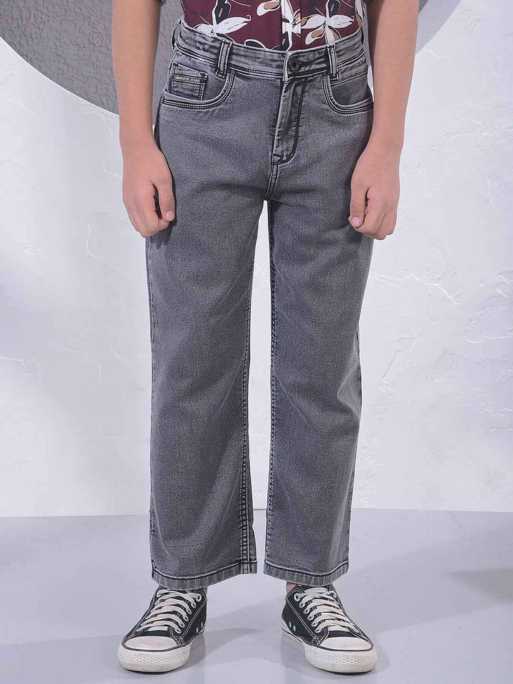 Smoky Grey Street Baggy Jeans