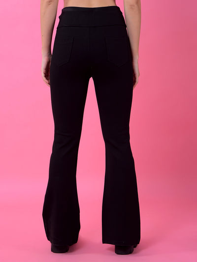 Black Bootcut Treggings