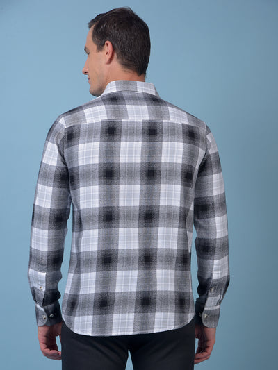 Black Checked 100% Cotton Shirt