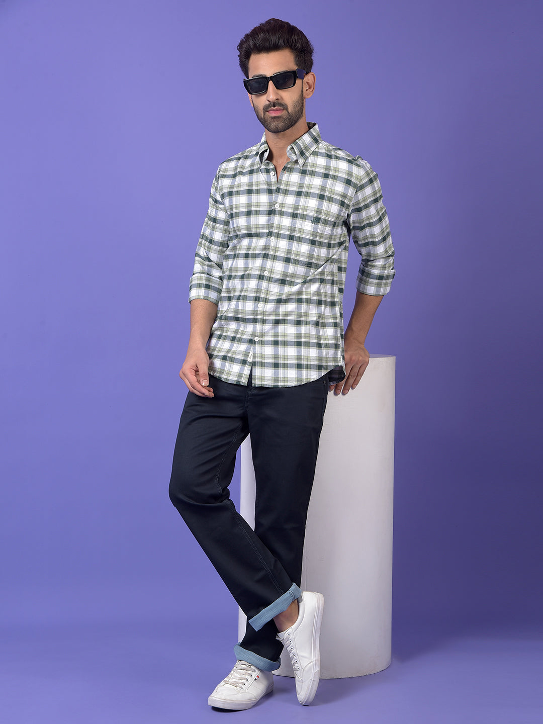 Navy Blue Straight Jeans