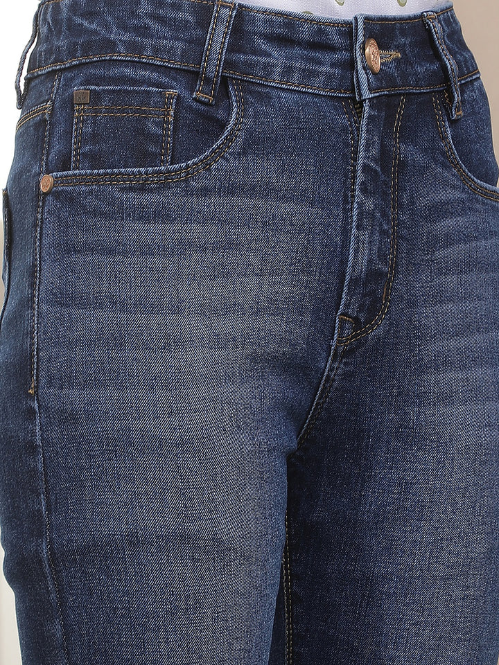 Refined Indigo Blue Straight Jeans