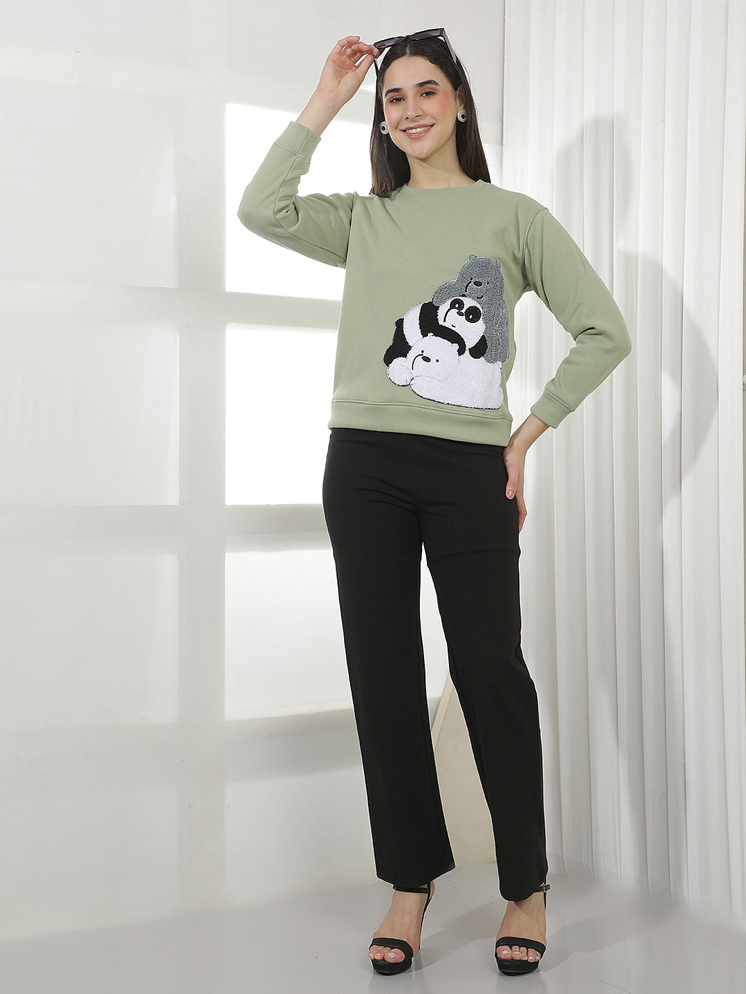 Red Graphic Print Sweatshirt