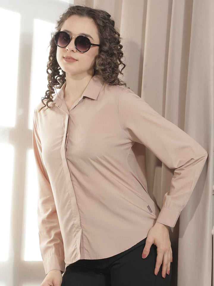 Neutral Beige Modal Comfort Top