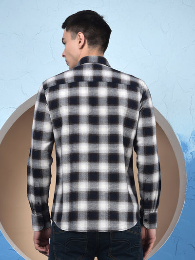 Blue Checked 100% Cotton Shirt
