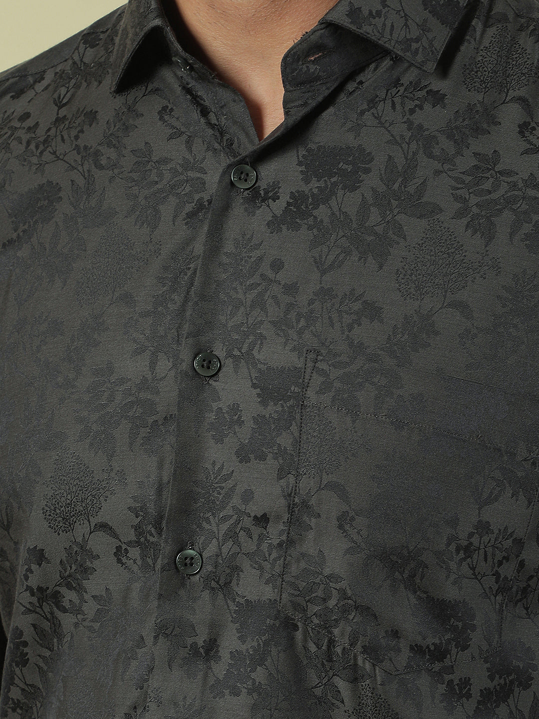 Green Floral Print Shirt