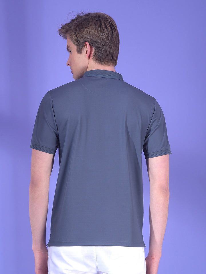 Contemporary Blue Polo T-Shirt