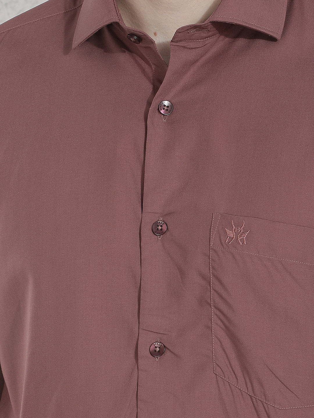 Classy Dusty Wine Modal Shirt