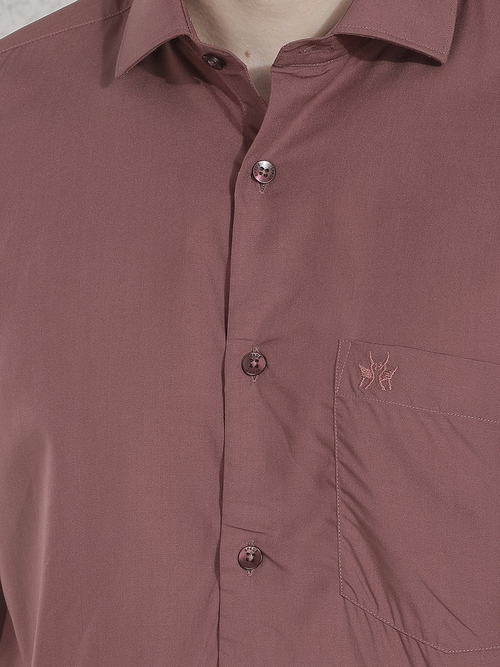 Classy Dusty Wine Modal Shirt