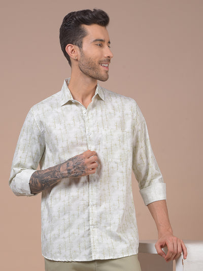 Green Printed Shirt