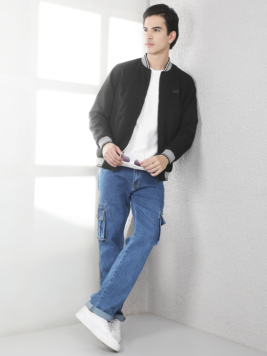 Minimalist Midnight Black Puffer Jacket