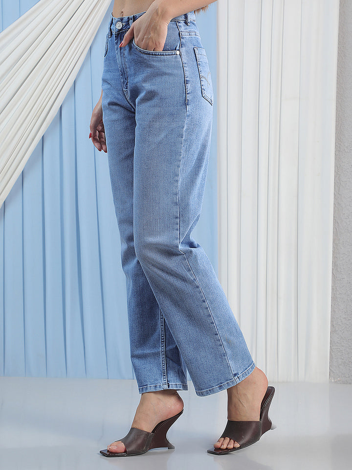Modern Cobalt Blue Straight Jeans