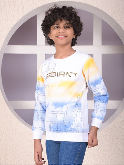 Multi-Color Abstract Print Sweatshirt