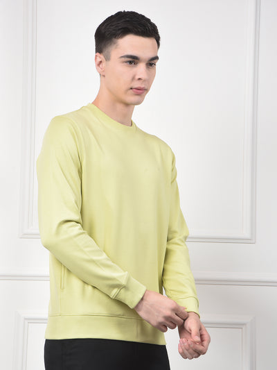 Green Typographic Print Sweatshirt