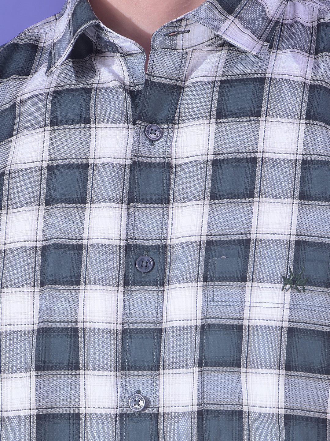 Everyday Grey Checked 100% Cotton Shirt