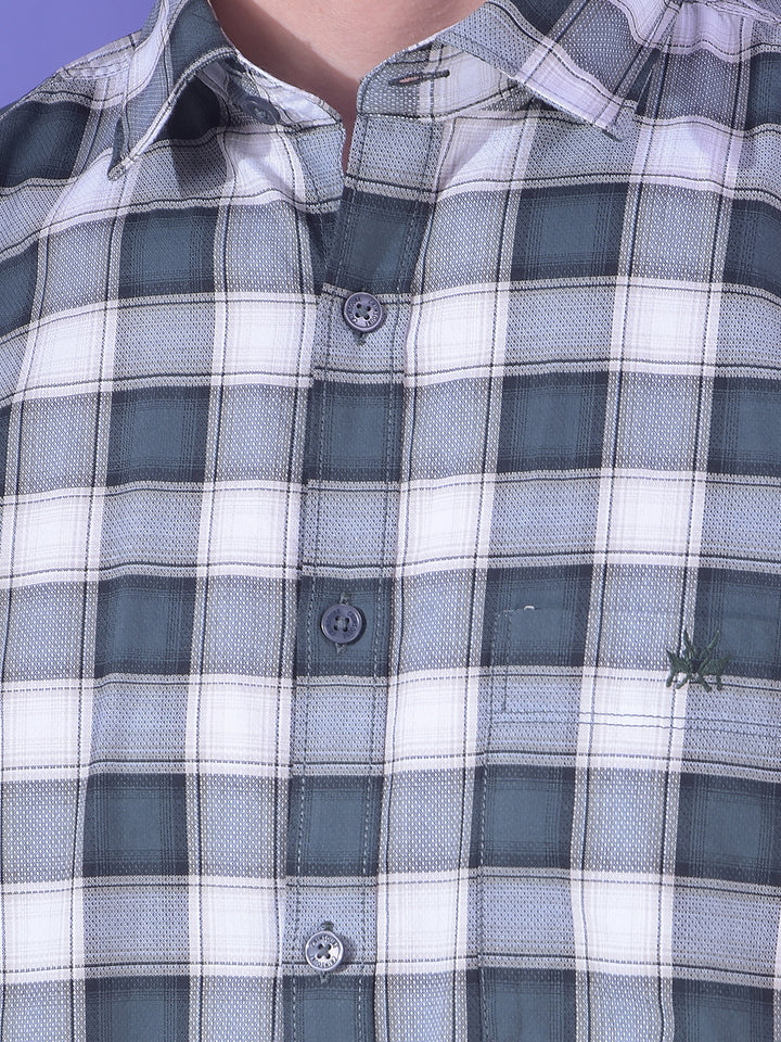 Everyday Grey Checked 100% Cotton Shirt
