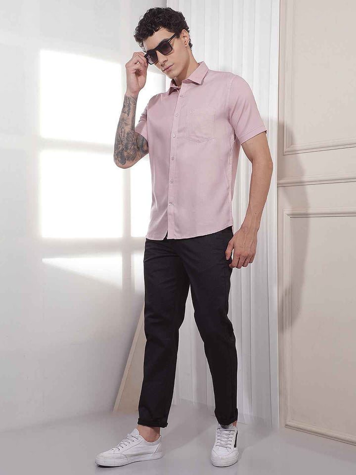 Modern Pink Casual Shirt