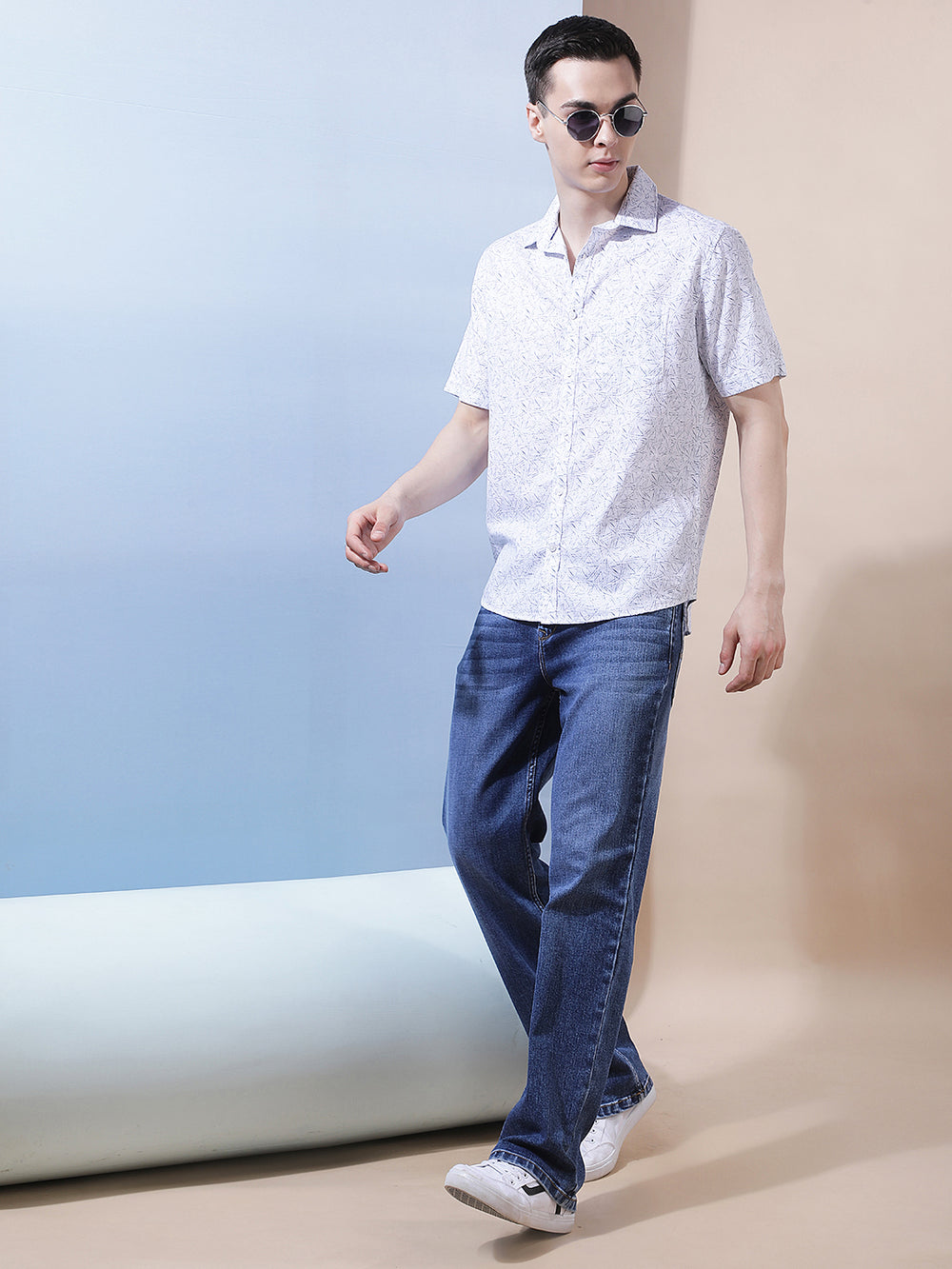 Contemporary Ocean Blue Baggy Jeans