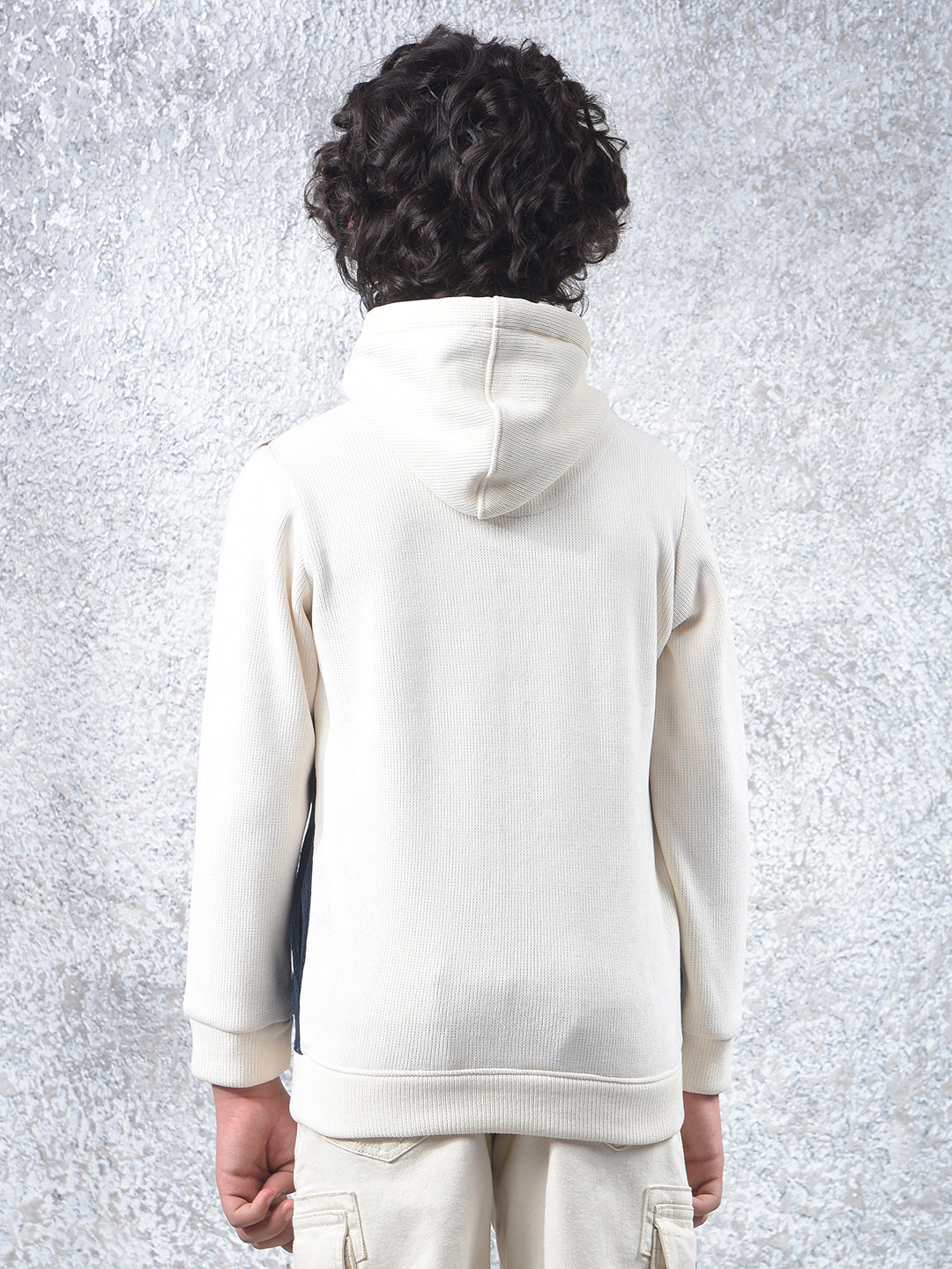 Color-Block Hooded Neck Sweatshirt