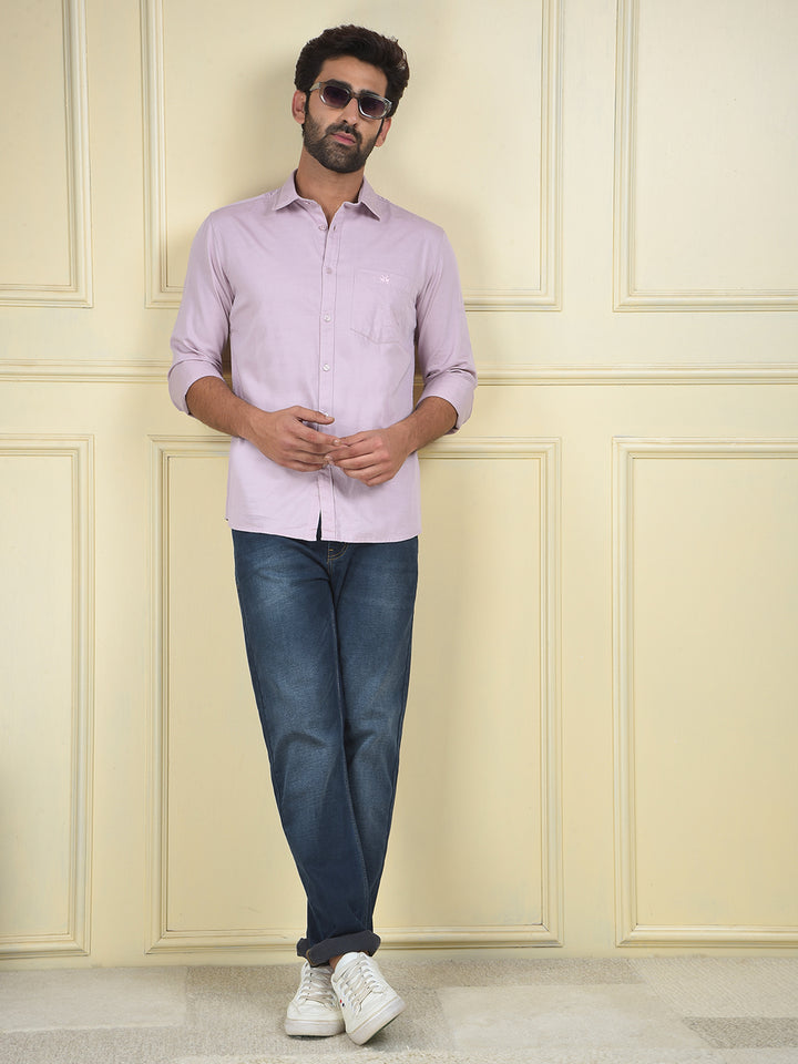Sleek Line Purple Shirt