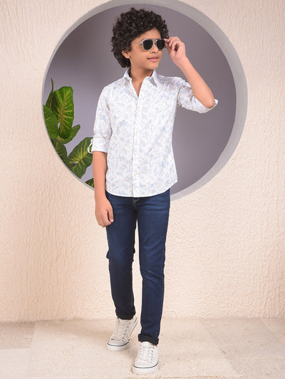 Chic Blue 100% Cotton Jeans