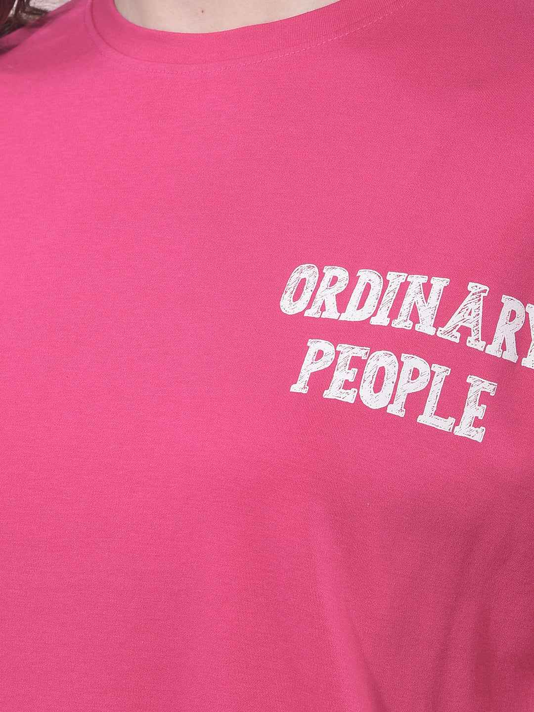 Pink Graphic Print T-Shirt