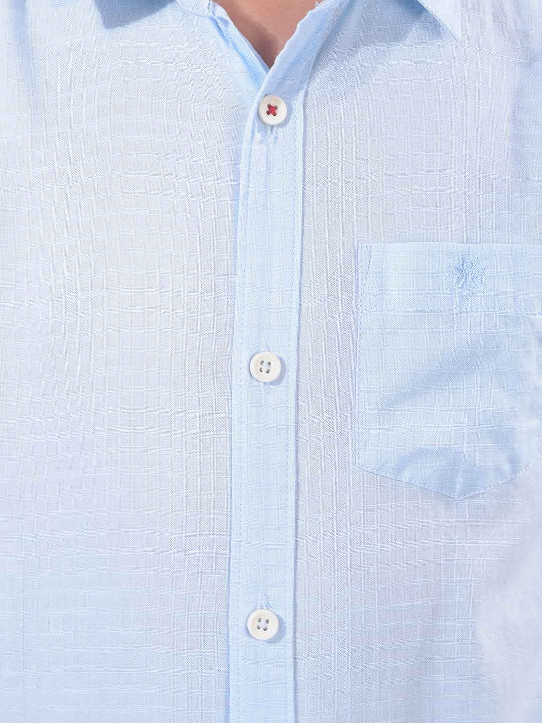 Ocean Blue Check Shirt