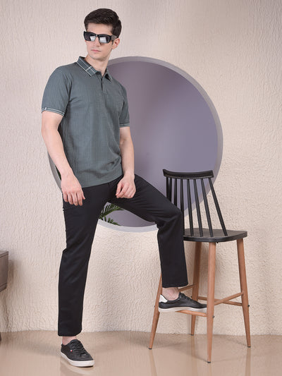 Dapper Black Straight Trousers