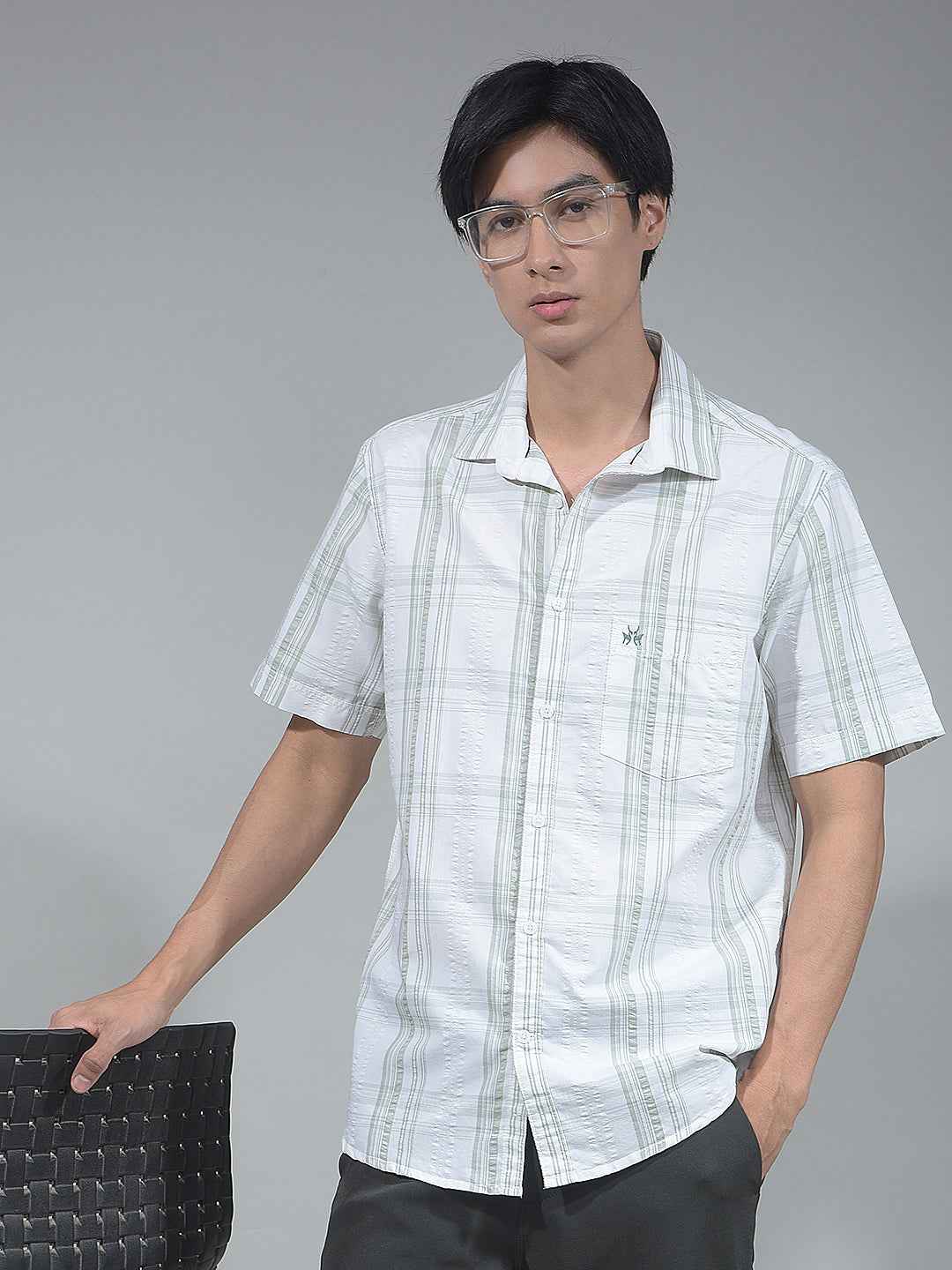 Green Check Surface Shirt