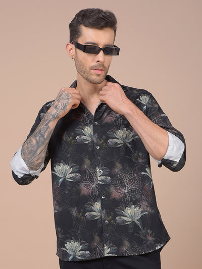 Multi-Color Floral Print 100% Cotton Shirt
