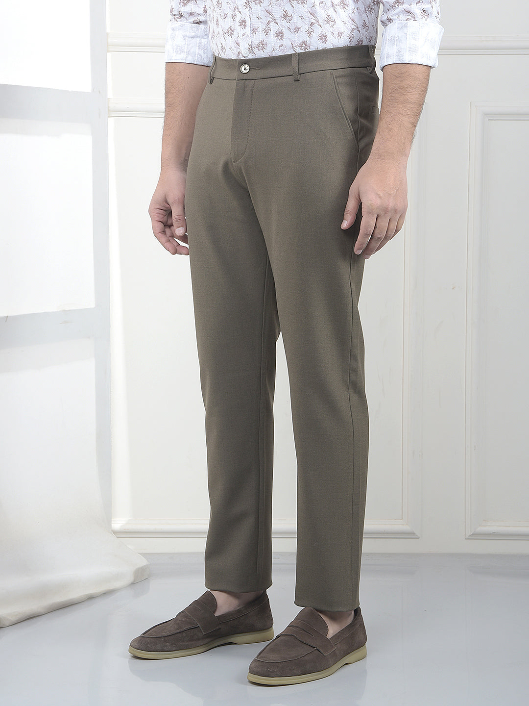 Olive Chino Trousers