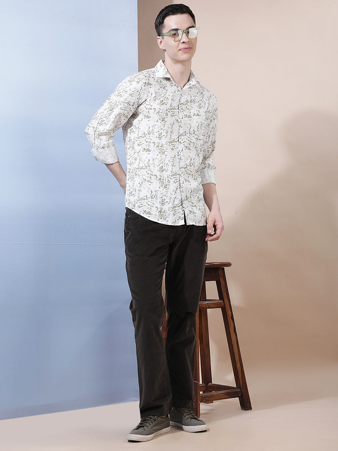 Modern Forest Olive Corduroy Trousers