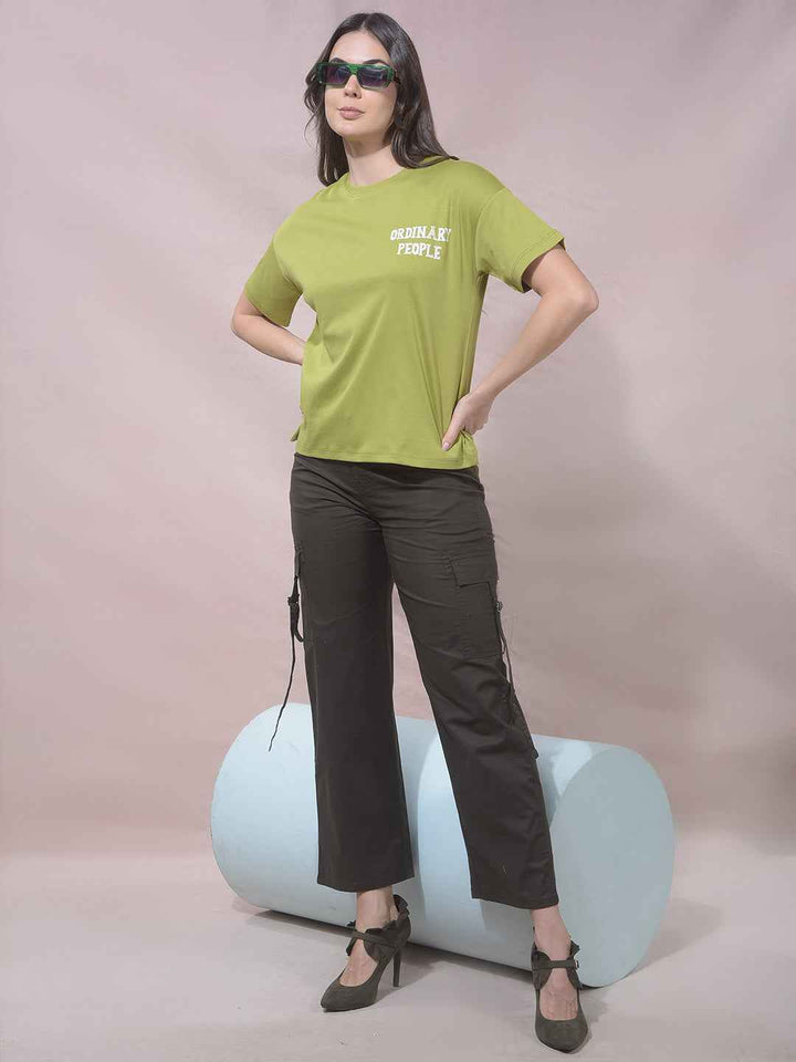 Green Graphic Print T-Shirt