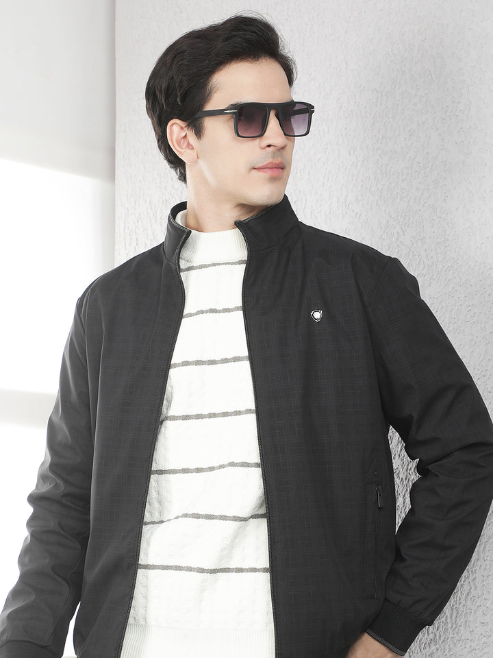 Relaxed Void Black Checked Jacket