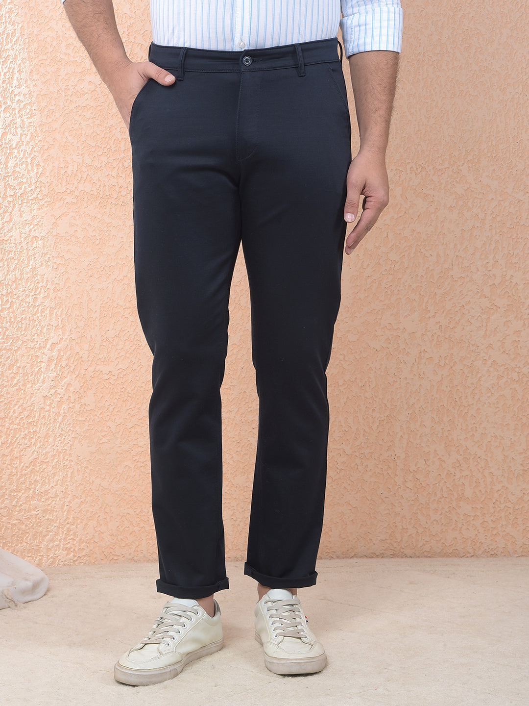 Urban Navy Chino Trousers