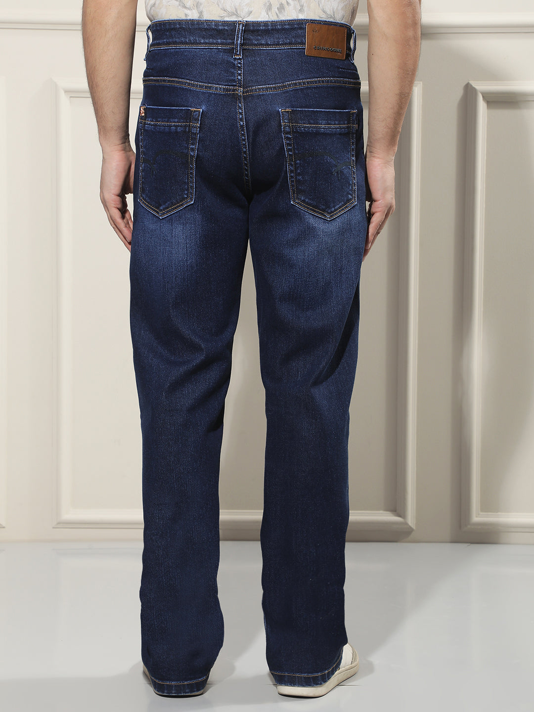 Minimalist Sapphire Blue Baggy Jeans
