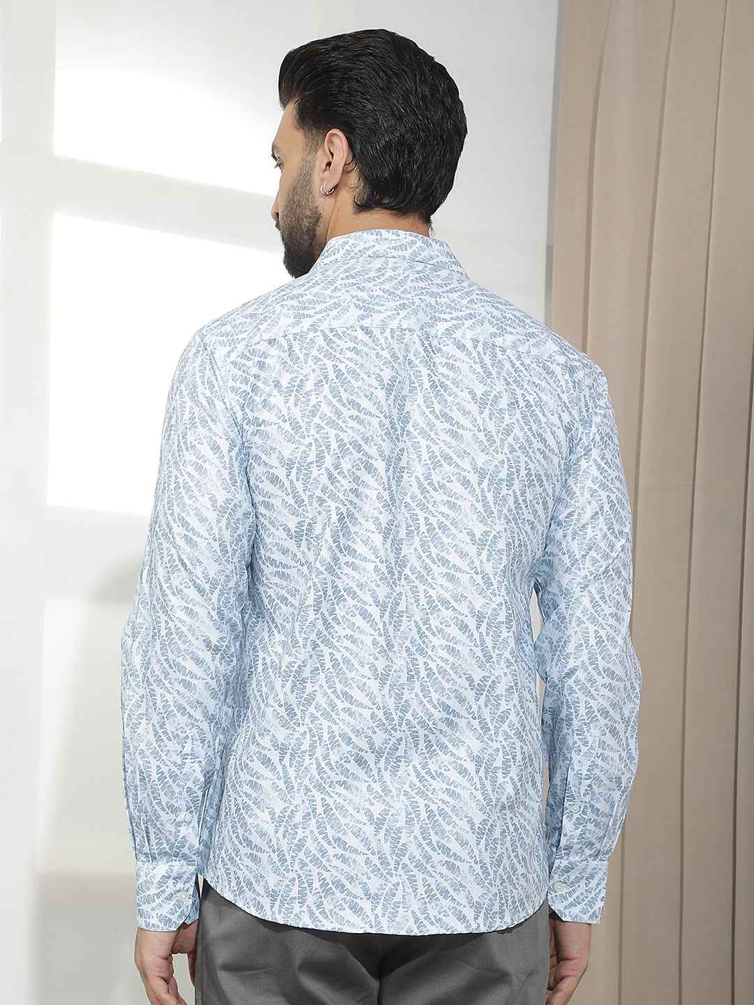 Blue Graphic Print Shirt