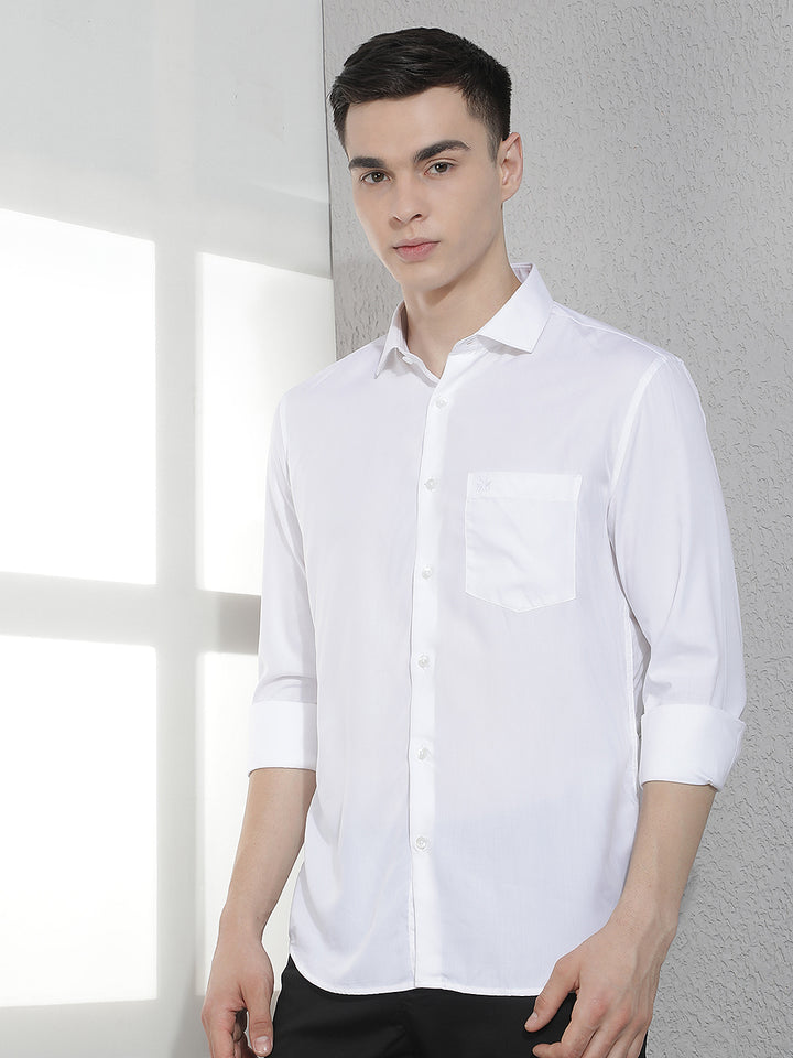 Smart White Modal Shirt