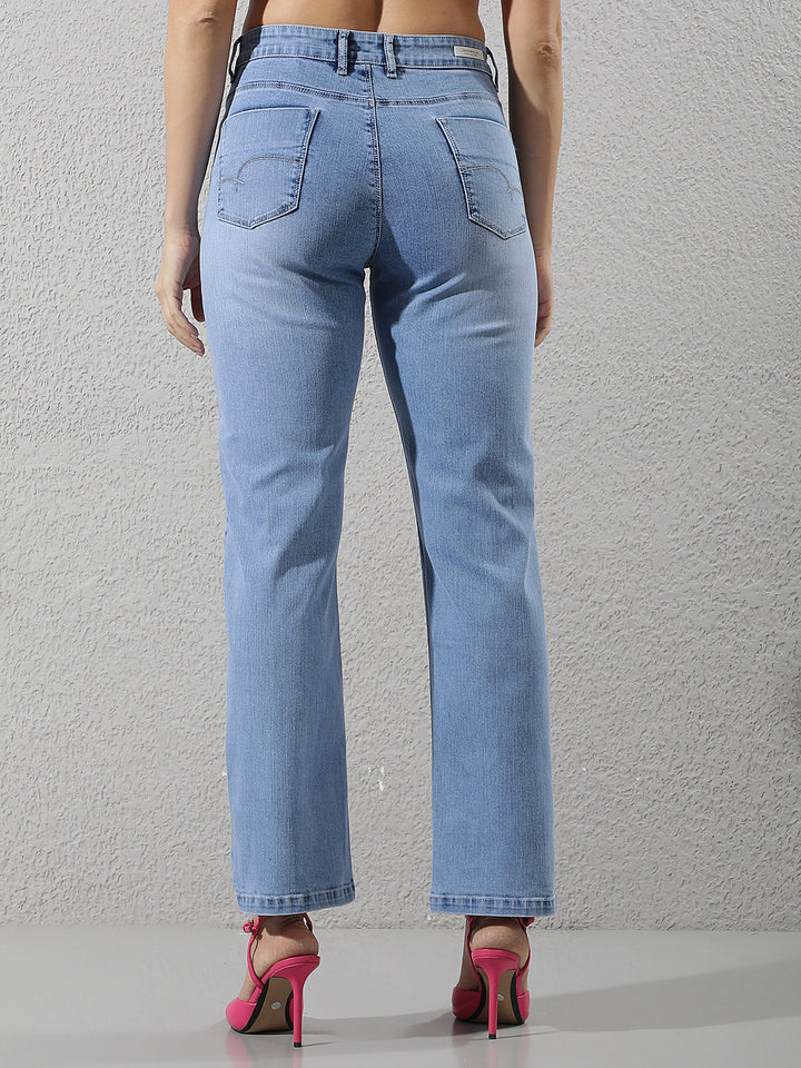 Refined Indigo Blue Straight Jeans